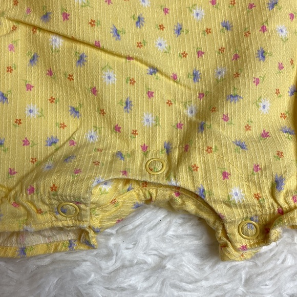 Carter’s Yellow Floral 12-18 Months Overalls - Picture 5 of 8